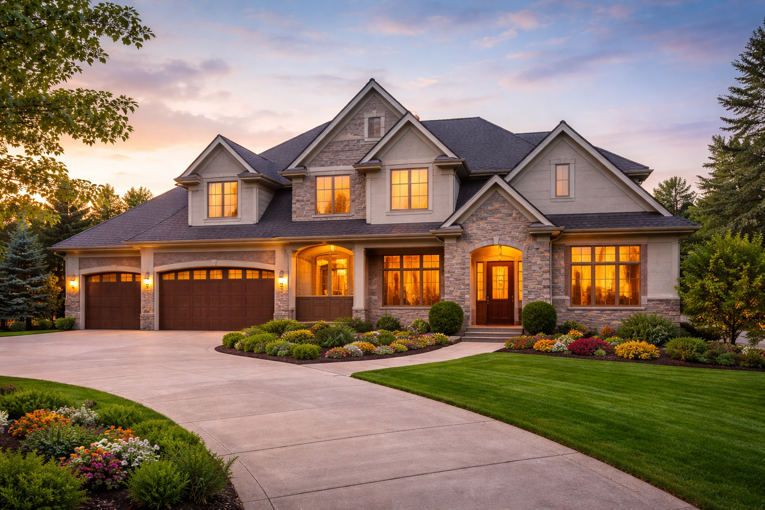 Residential home landscaping and irrigation