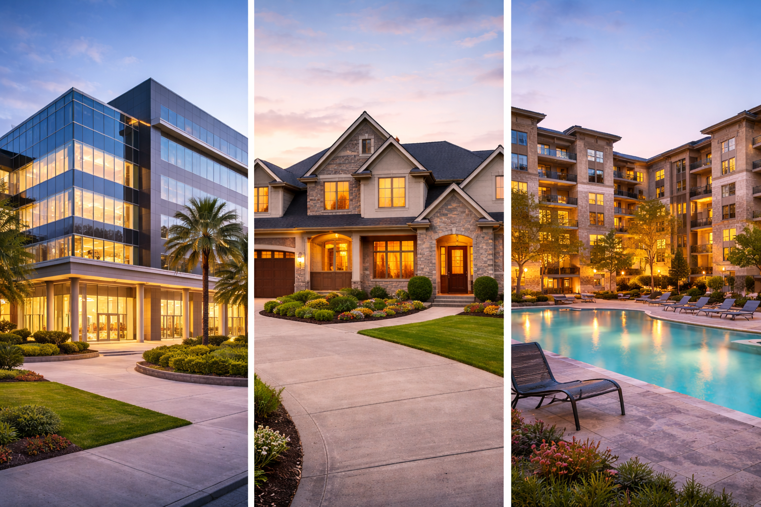 A commercial property maintained by Texas Property Services